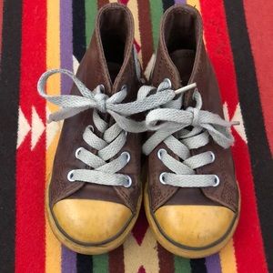Converse Leather High-cut Shoes  Toddler Size 7